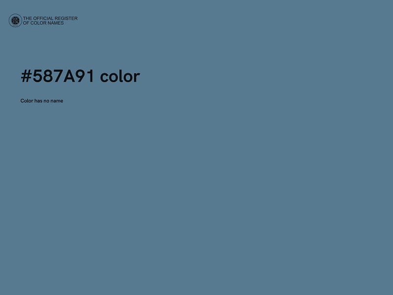 #587A91 color image
