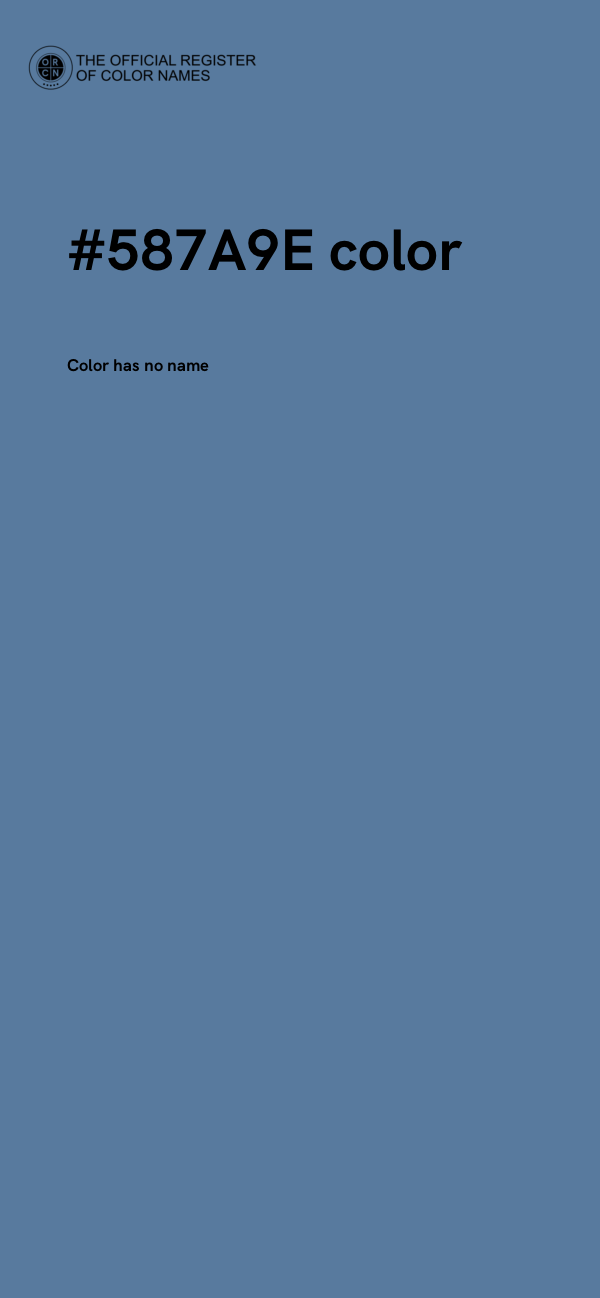 #587A9E color image