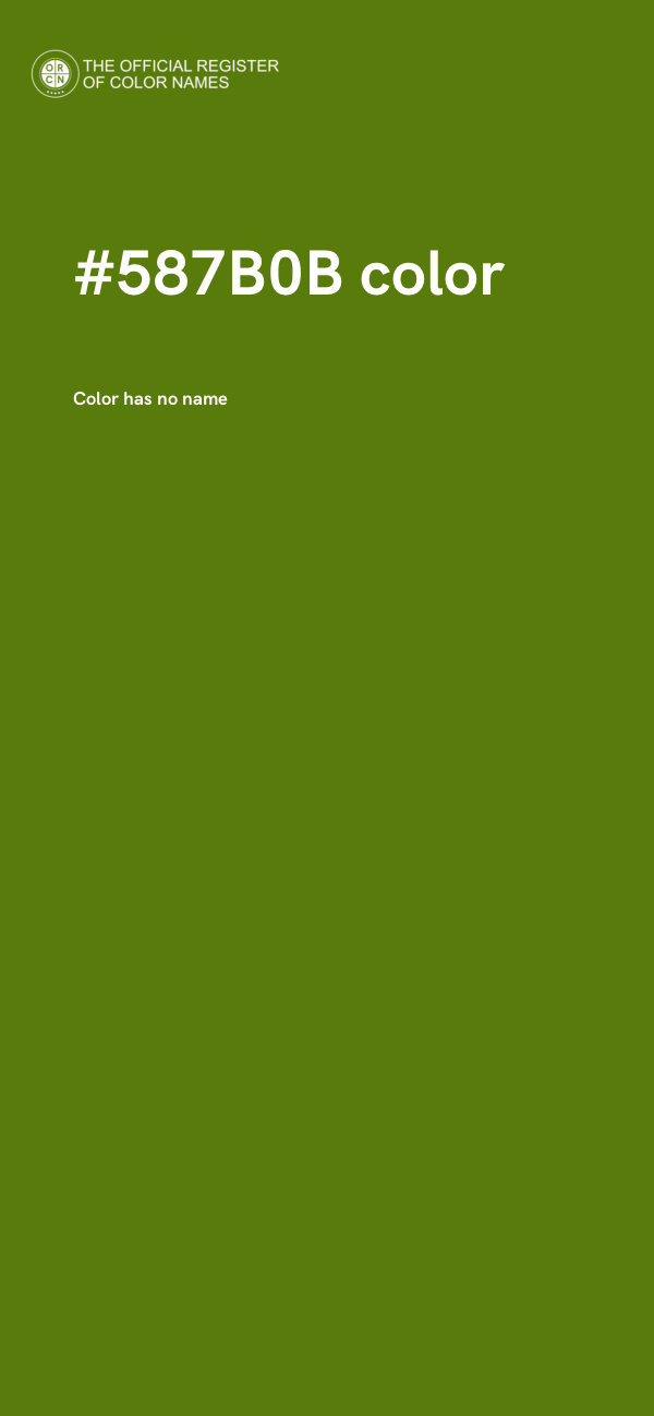 #587B0B color image