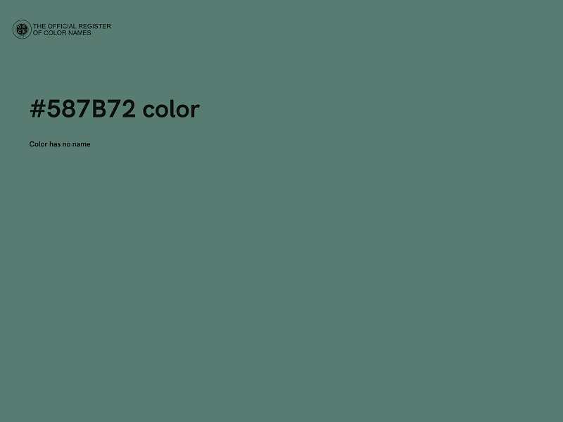 #587B72 color image