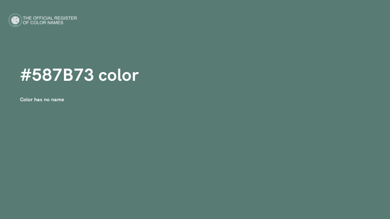#587B73 color image