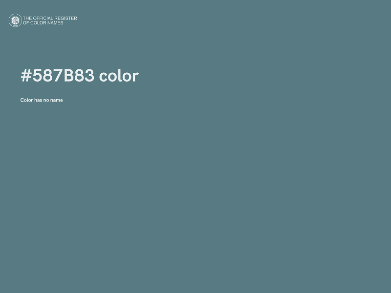 #587B83 color image