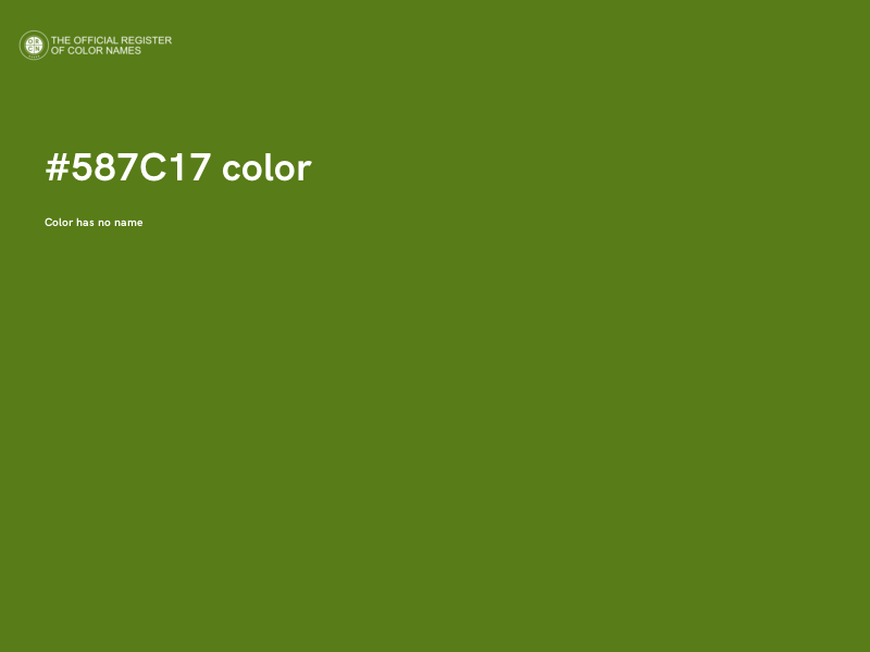 #587C17 color image