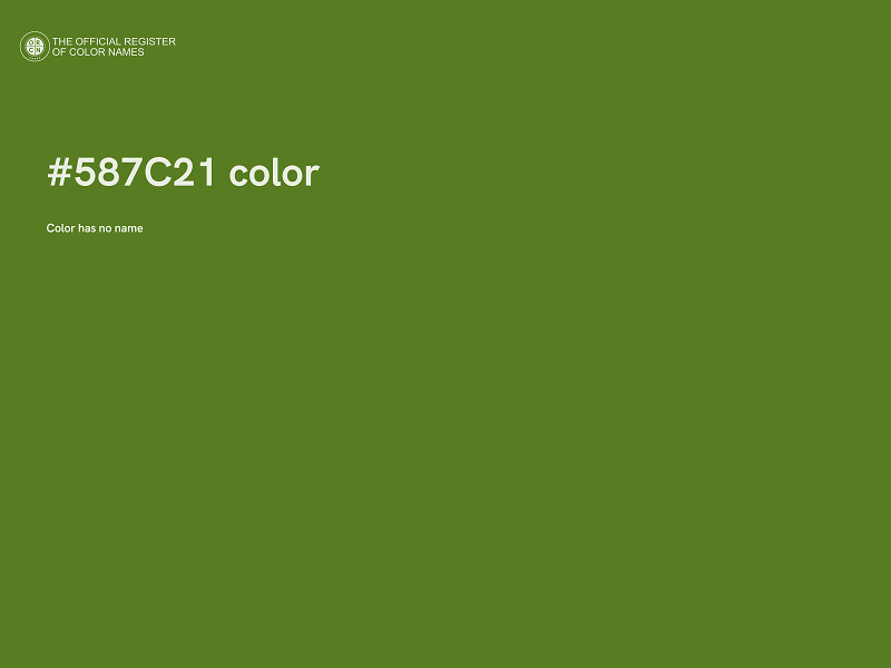 #587C21 color image