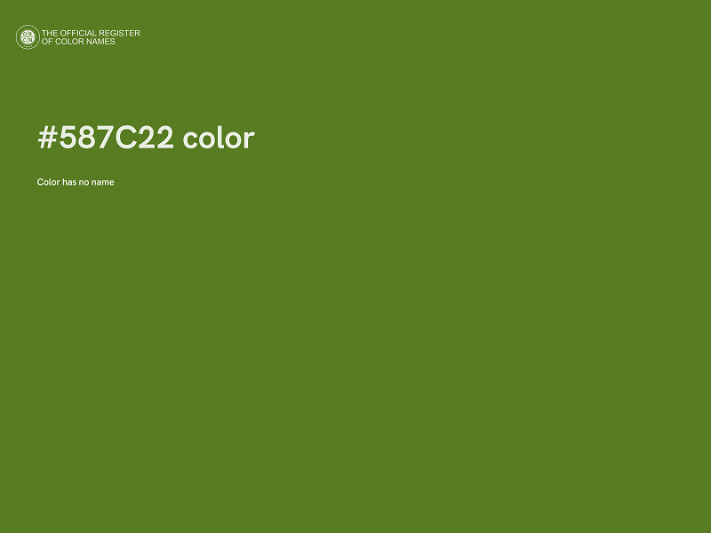 #587C22 color image