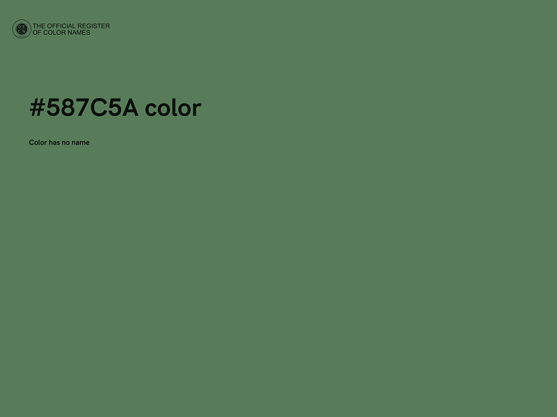 #587C5A color image