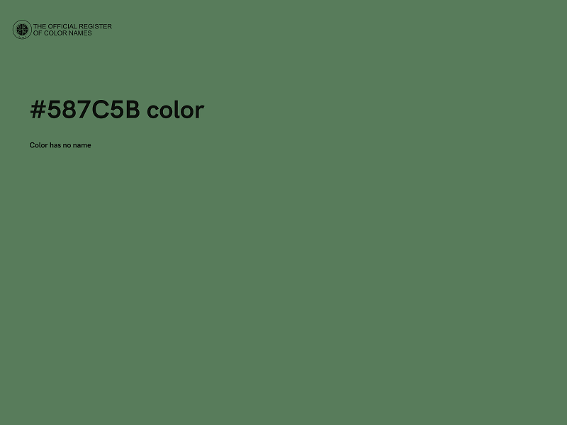 #587C5B color image