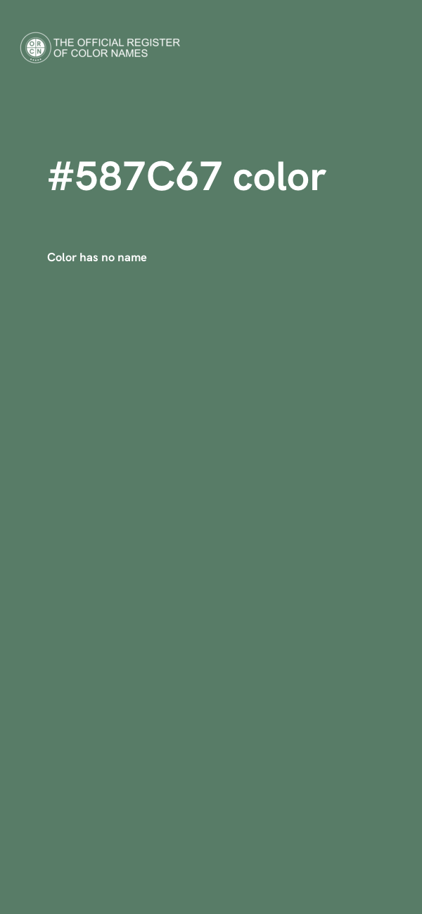 #587C67 color image