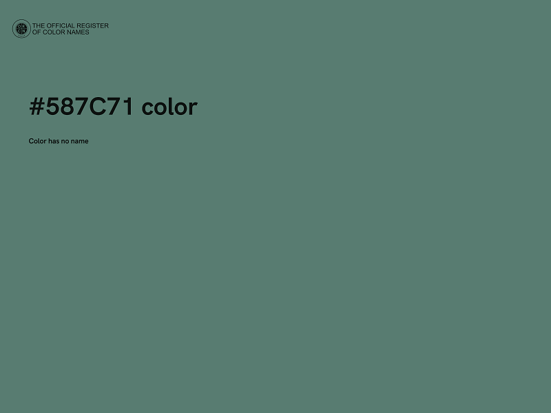#587C71 color image