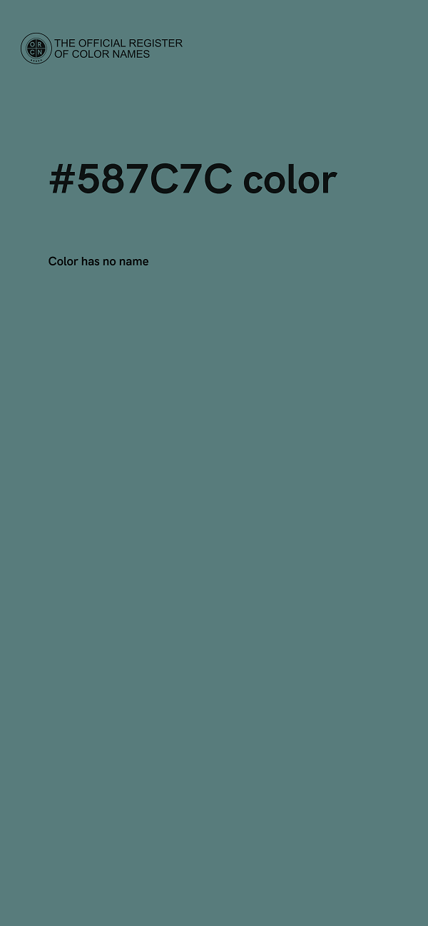 #587C7C color image
