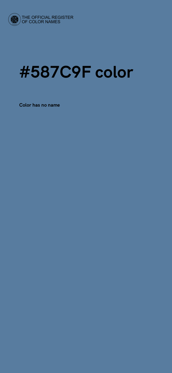 #587C9F color image