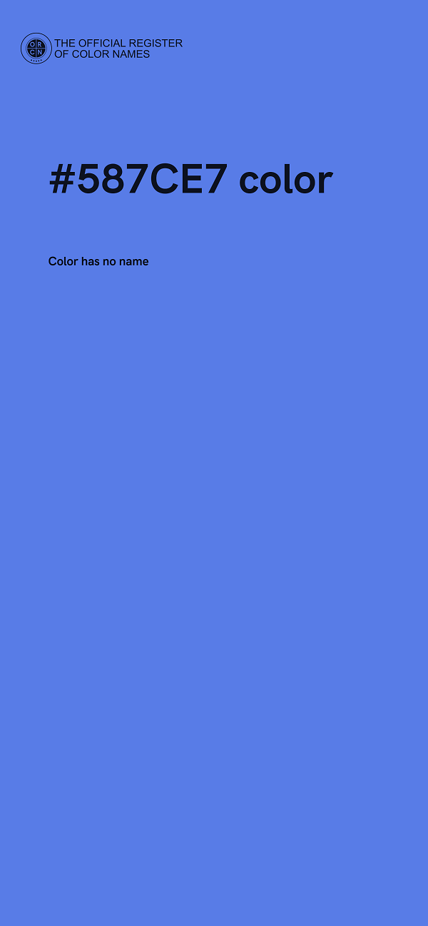 #587CE7 color image