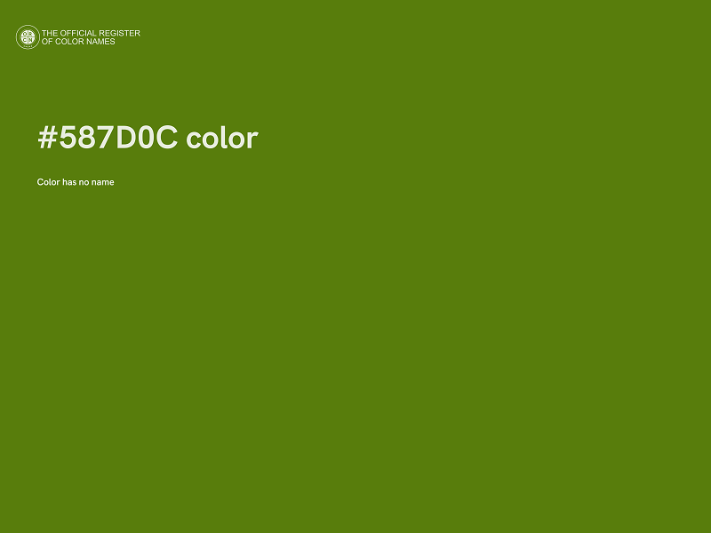 #587D0C color image