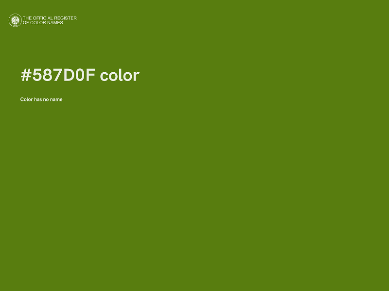 #587D0F color image