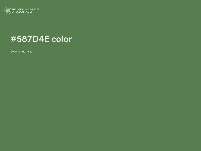 #587D4E color image