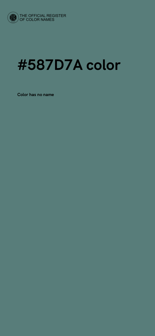 #587D7A color image