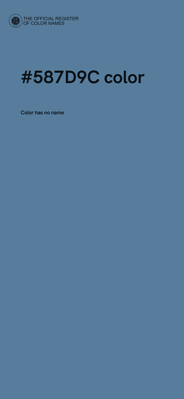 #587D9C color image