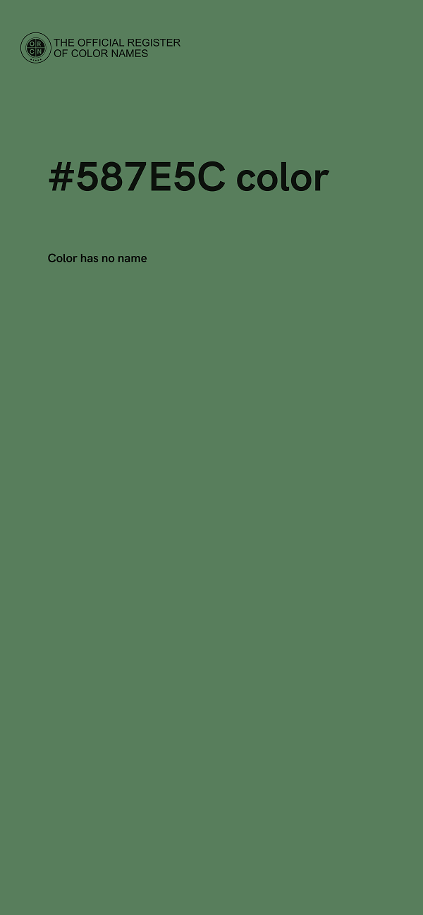 #587E5C color image