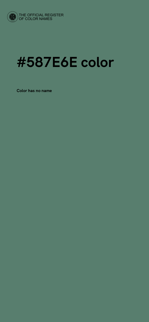 #587E6E color image