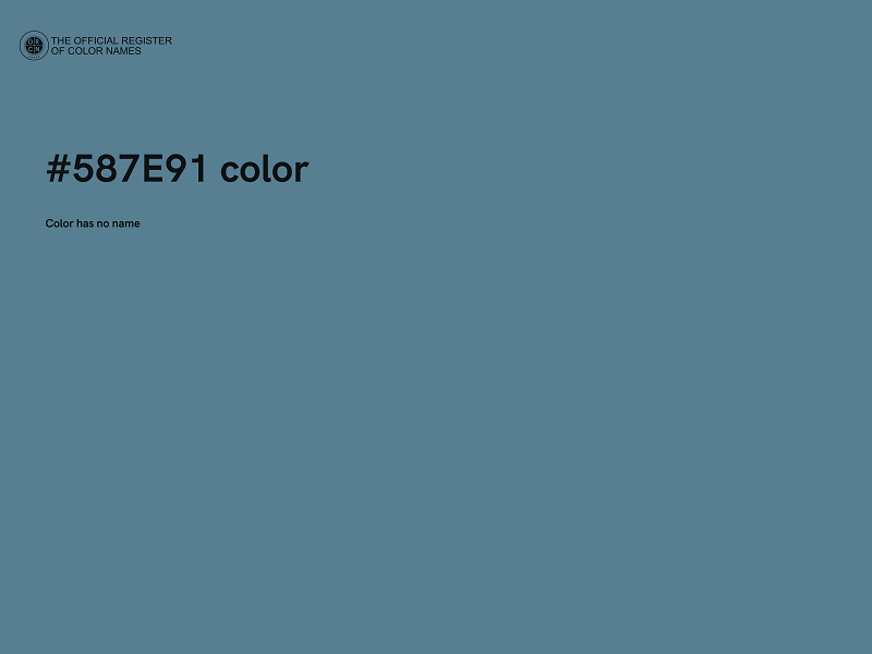 #587E91 color image