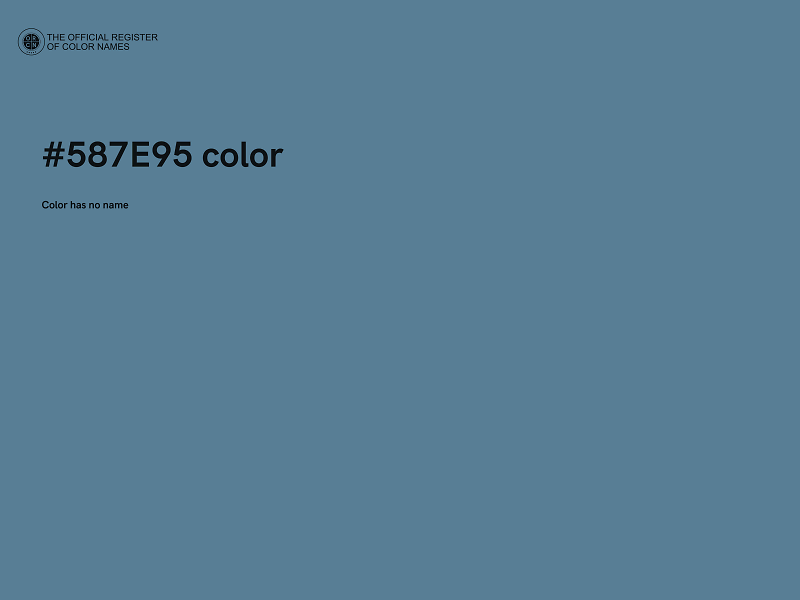 #587E95 color image
