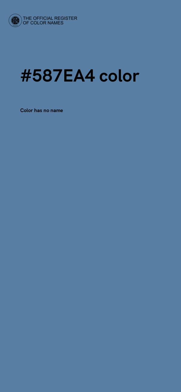 #587EA4 color image
