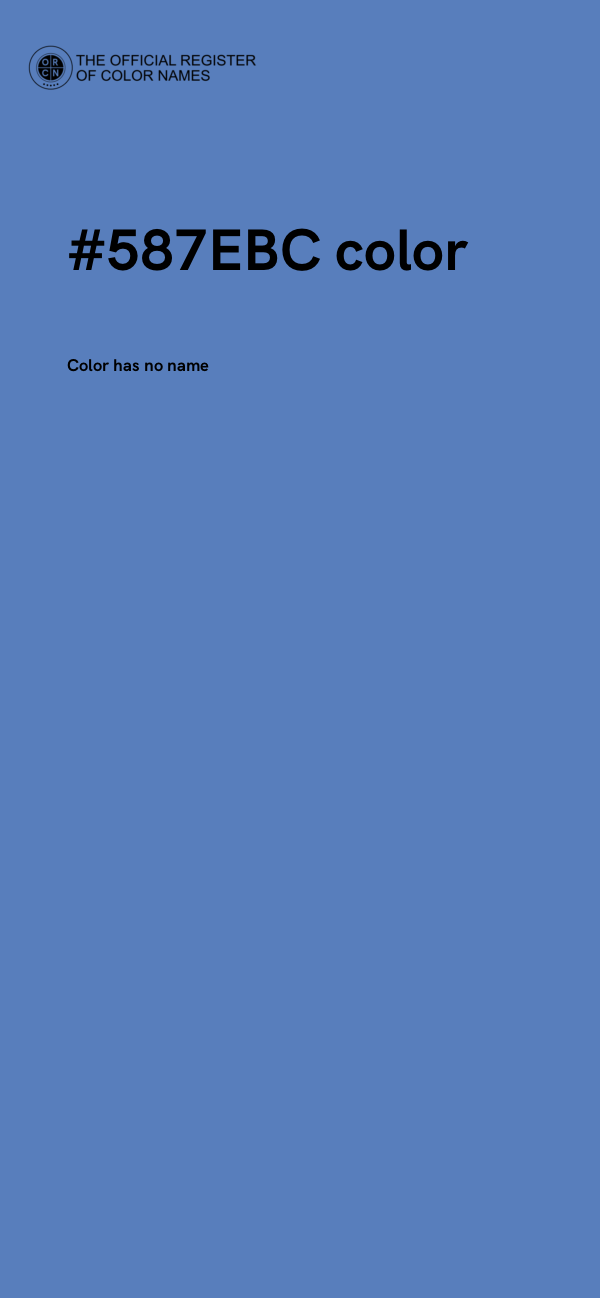 #587EBC color image