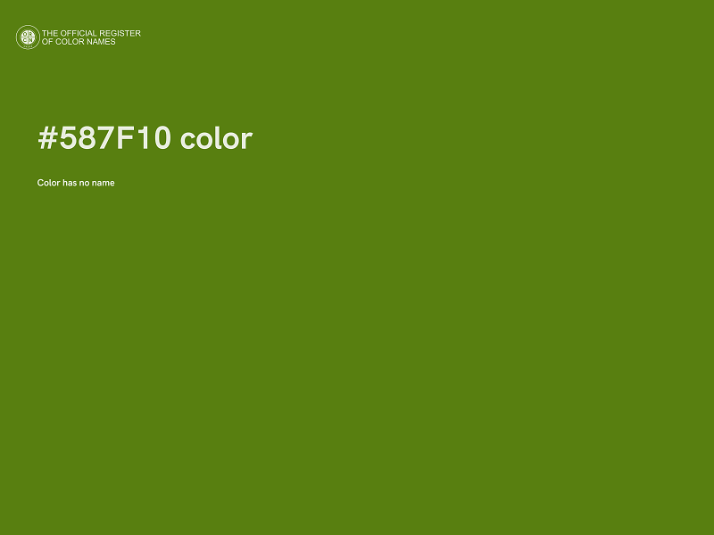 #587F10 color image