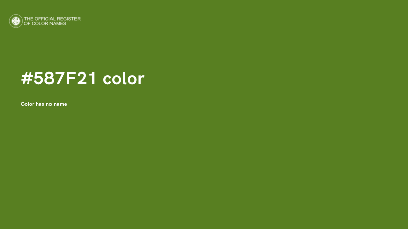 #587F21 color image