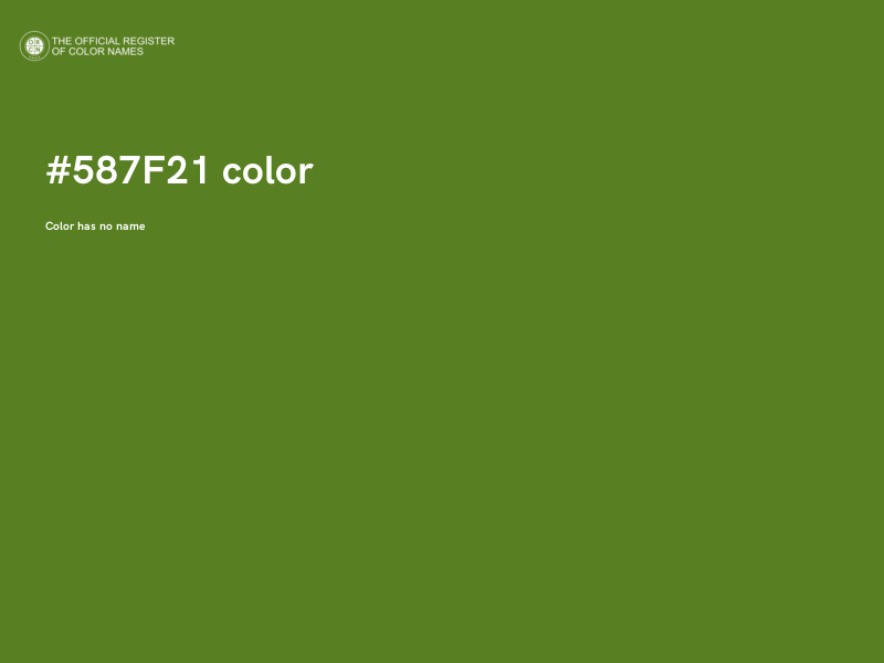 #587F21 color image