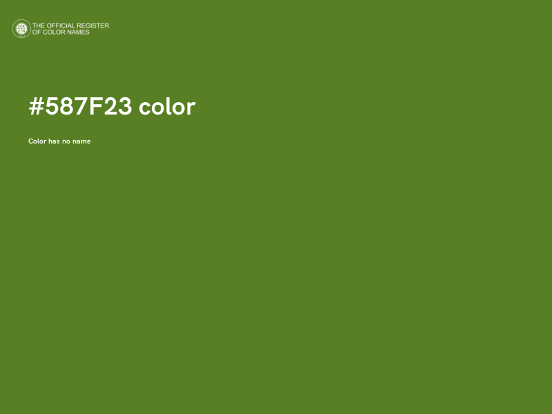 #587F23 color image