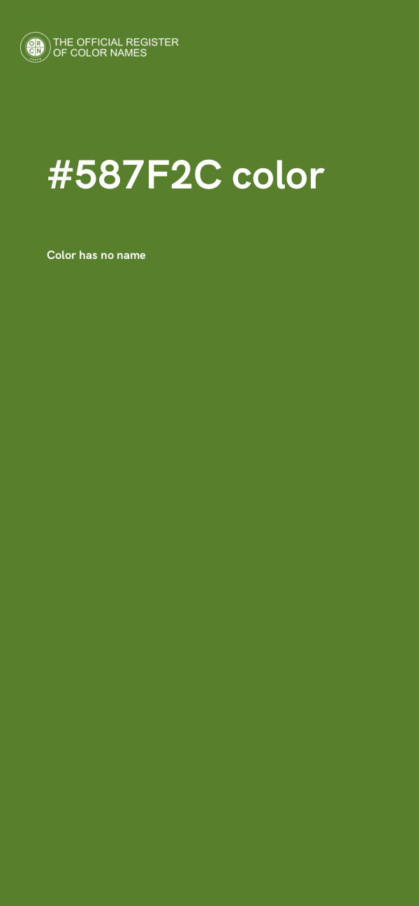 #587F2C color image