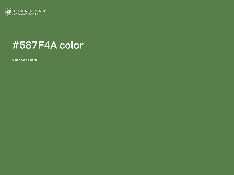 #587F4A color image