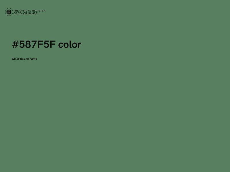 #587F5F color image