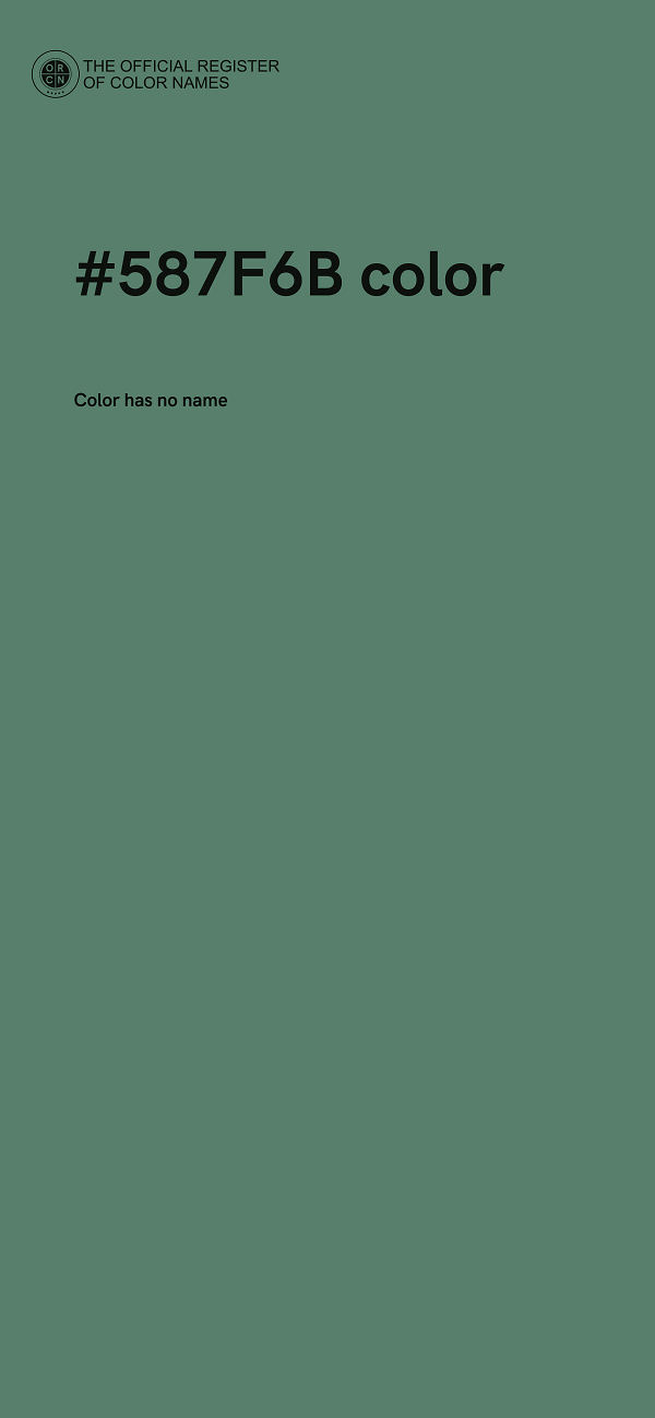 #587F6B color image