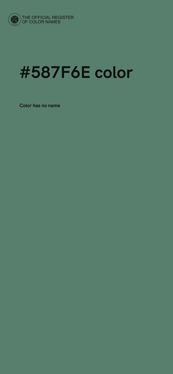 #587F6E color image