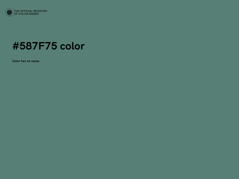 #587F75 color image