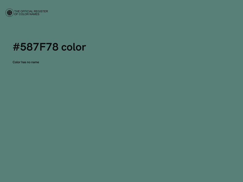 #587F78 color image