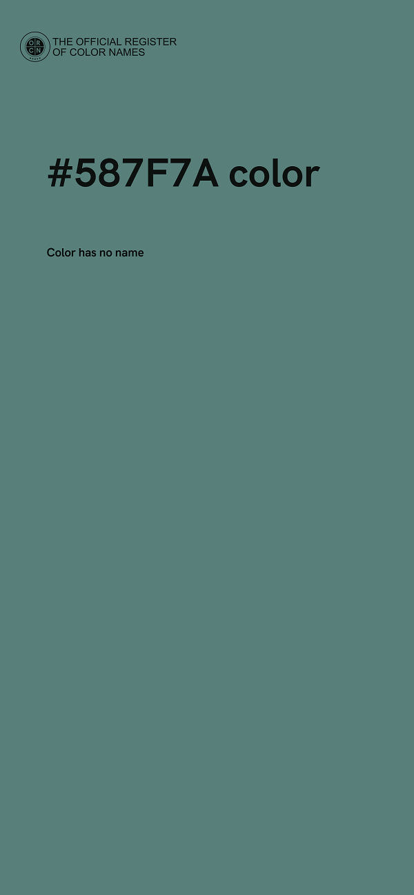 #587F7A color image
