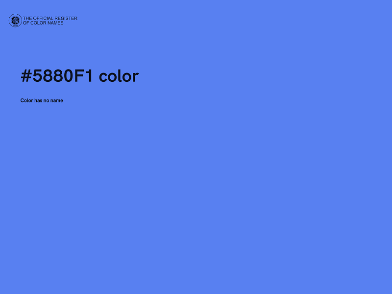 #5880F1 color image