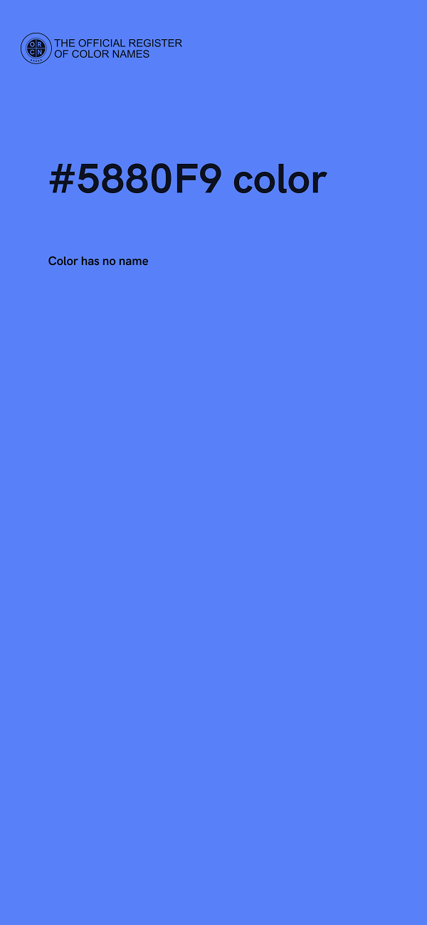 #5880F9 color image