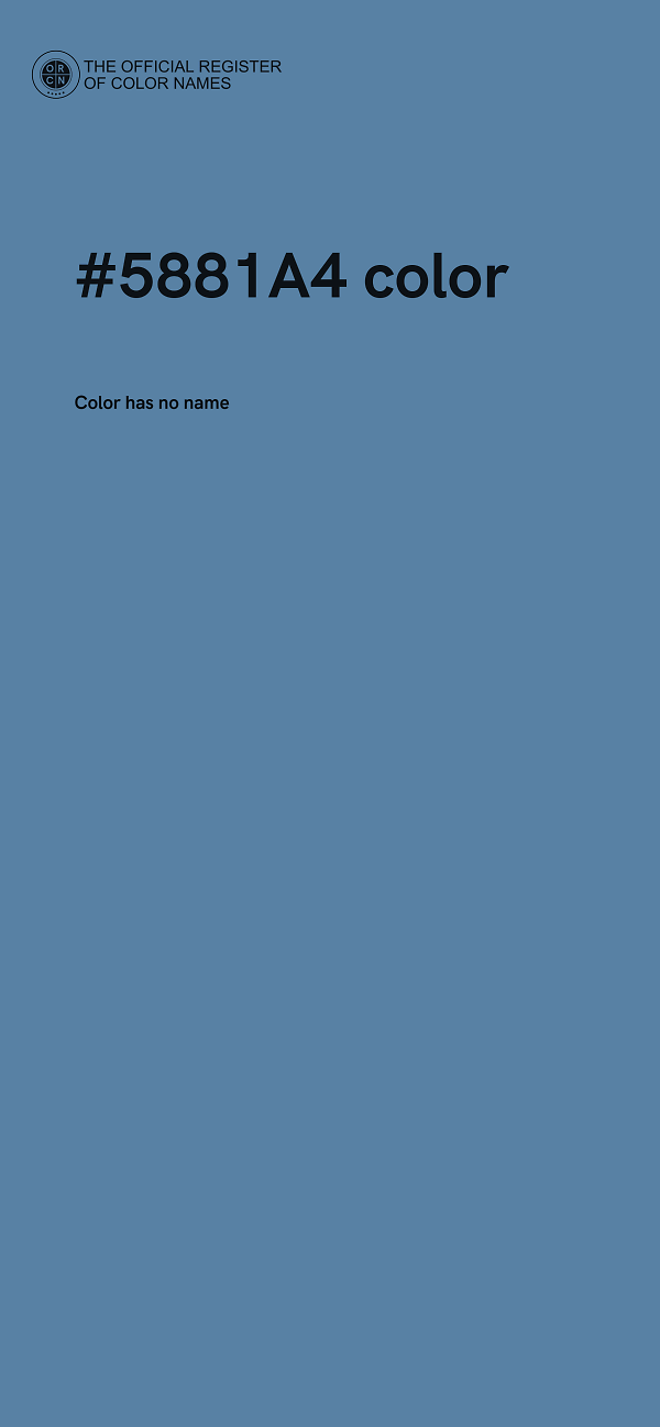 #5881A4 color image
