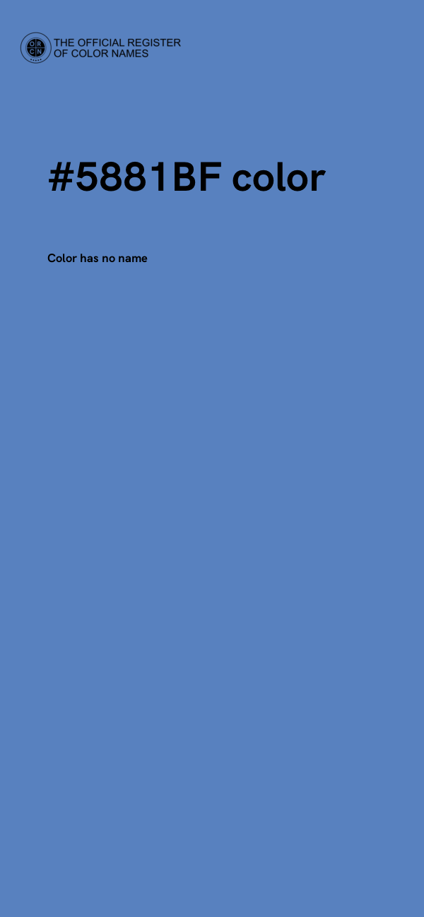#5881BF color image