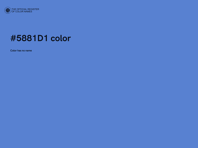 #5881D1 color image