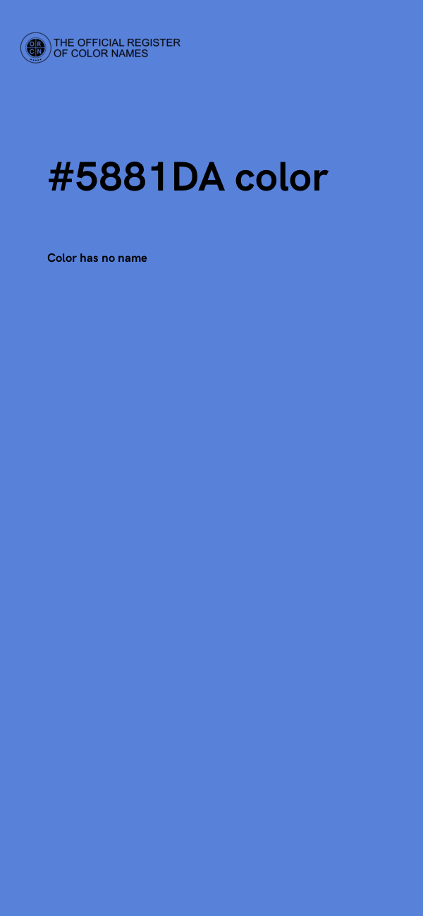 #5881DA color image