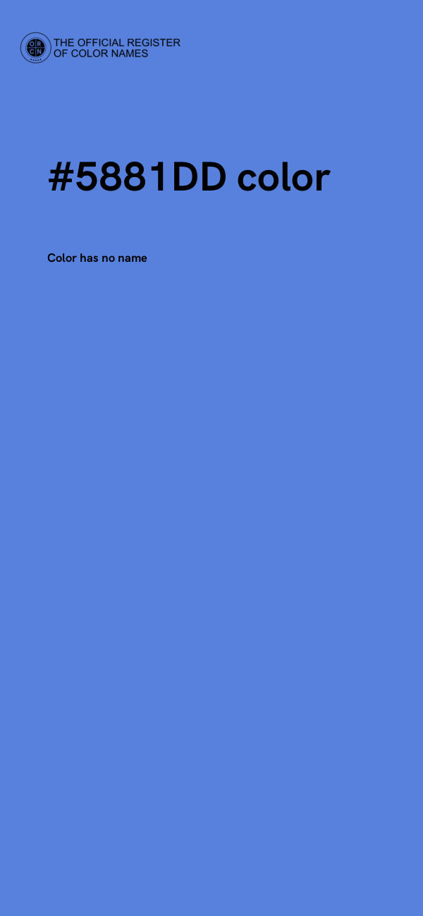 #5881DD color image