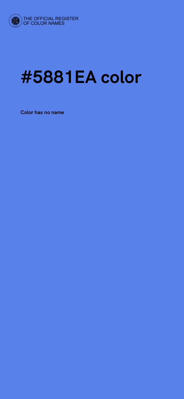 #5881EA color image