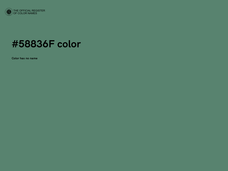 #58836F color image