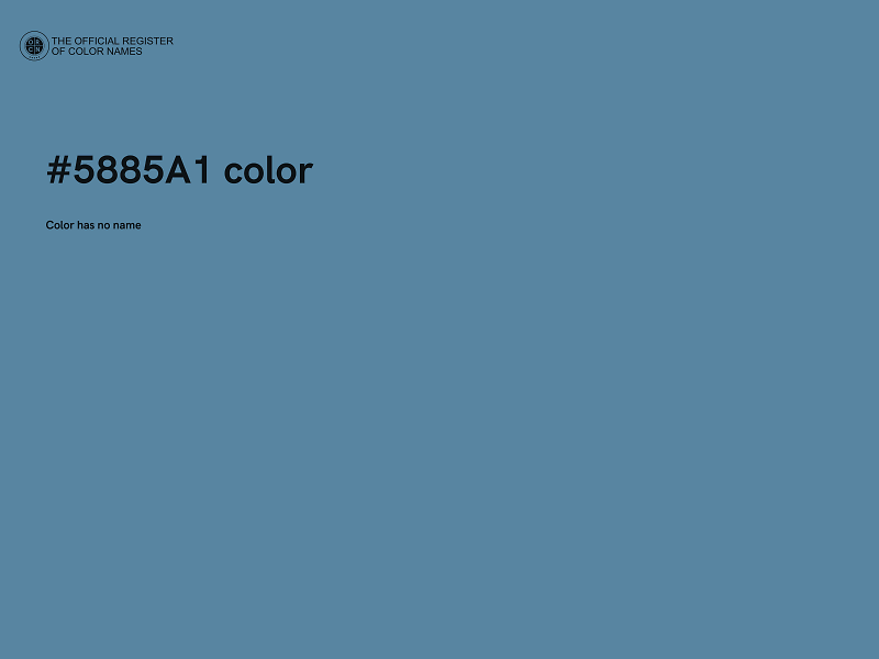 #5885A1 color image