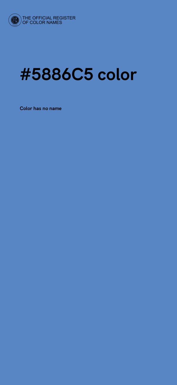 #5886C5 color image